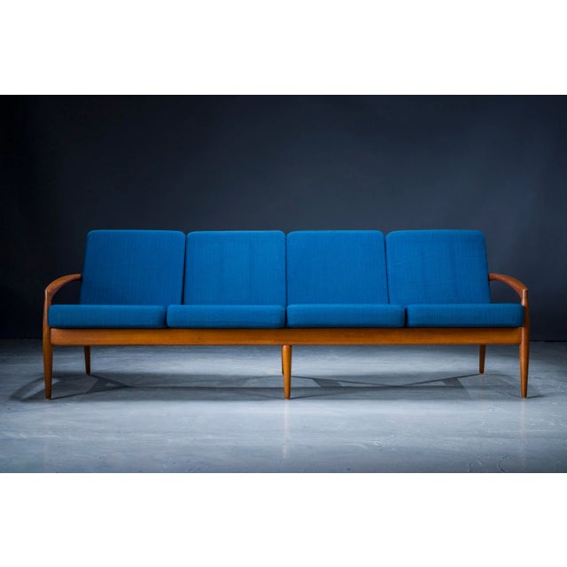 1960s Model 121 Paper Knife Easy Chairs and Sofa by Kai Kristiansen for Magnus Olesen, 1960s, Set of 3 For Sale - Image 5 of 18