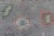 Hand Knotted Floral Modern Oushak With Light Gray Background and Multi-Colors For Sale - Image 9 of 12
