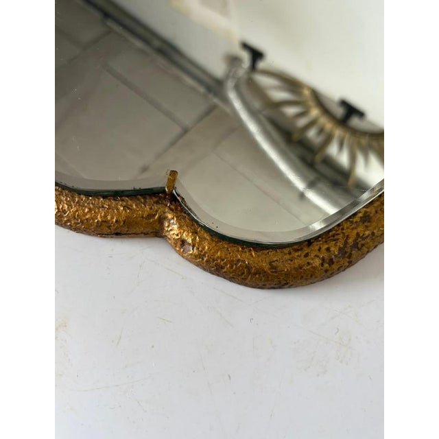 1950s Mirror in Gilded Wood, 1950s For Sale - Image 5 of 12