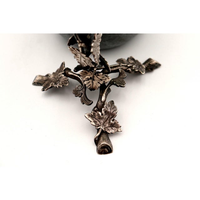 Silver Toothpick Holder with Chalice For Sale - Image 3 of 6