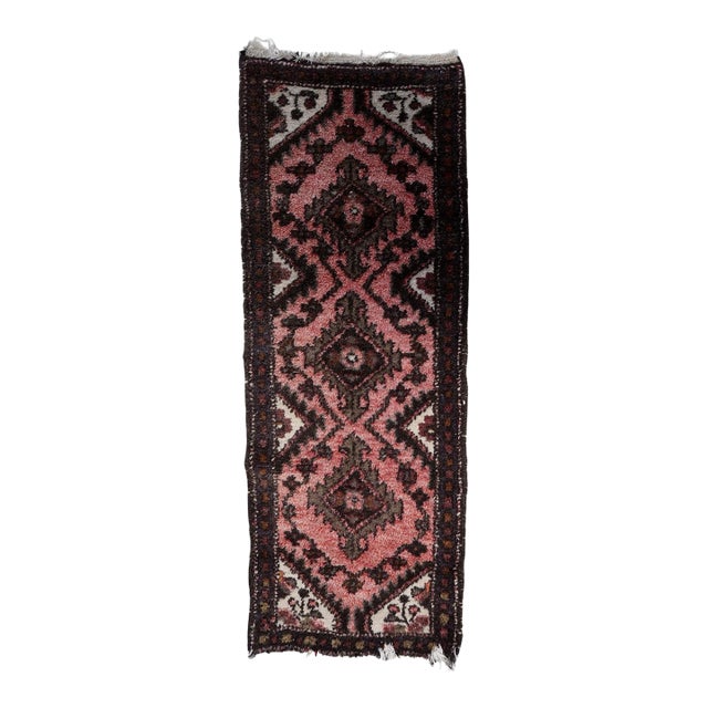 1960s, Handmade Vintage Uzbek Bukhara Runner 1.7' X 4.5' For Sale