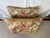 Vintage-Inspired Linen Lumbar Pillows, Floral Design, Usa, Set of Two For Sale - Image 4 of 6