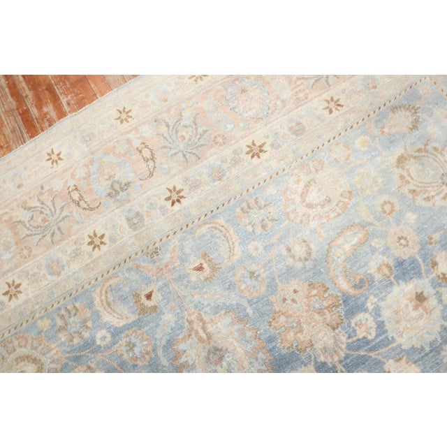 Early 20th Century Antique Zabihi Collection Light Blue Persian Meshed Rug For Sale - Image 5 of 12