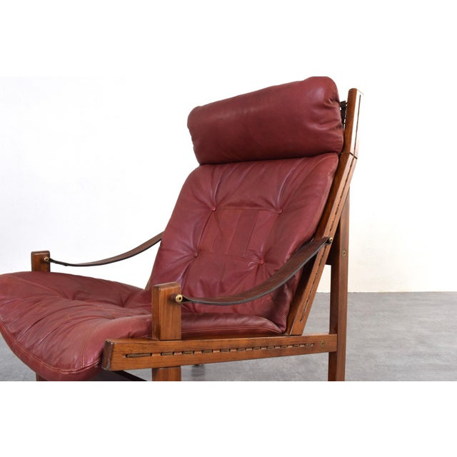 Mid-Century Hunter Lounge Chair by Torbjørn Afdal for Bruksbo, 1960s For Sale - Image 9 of 12