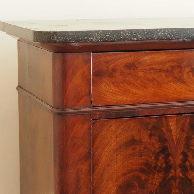Brown Louis Philippe Secretary in Mahogany with Marble Top, 1850 For Sale - Image 8 of 18