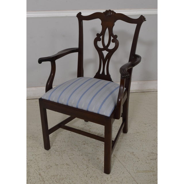 Age: Approx: 25 Years Old Details: High Quality Construction 18 C. Design Chippendale Style Traditional Style Stretcher...