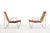 Fritz Hansen Bachelor Chairs in Leather by Verner Panton for Fritz Hansen, 1950s, Set of 2 For Sale - Image 4 of 7