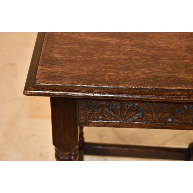 Wood 19th Century English Oak Joint Stool For Sale - Image 7 of 7