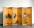 Vintage Asian Gold Leaf Crane Folding Screen For Sale - Image 9 of 12