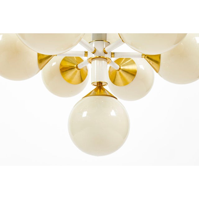 1970s Mid-Century Modern Sputnik Chandeliers by Szarvasi, Hungary - a Pair 3 Available For Sale - Image 15 of 18