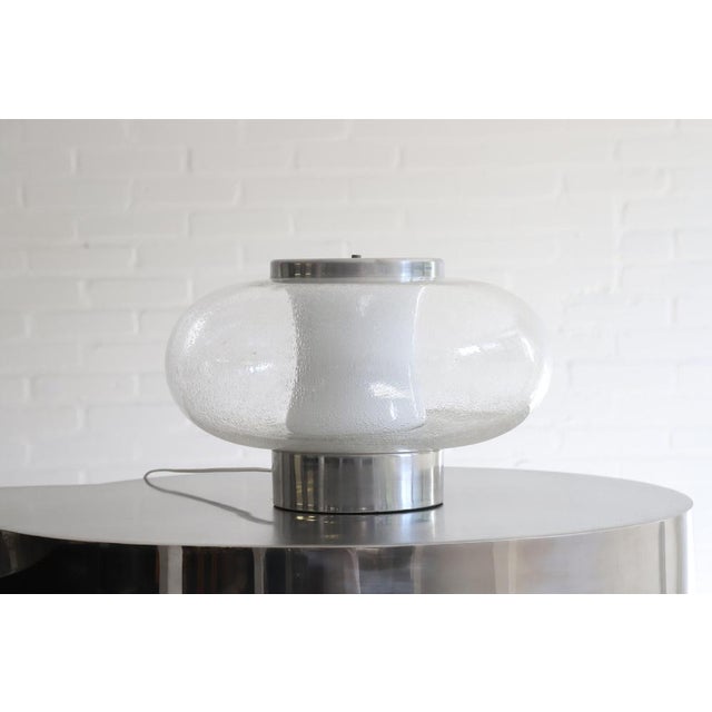 Metal Italian Table Lamp in Murano Glass, 1970s For Sale - Image 7 of 10