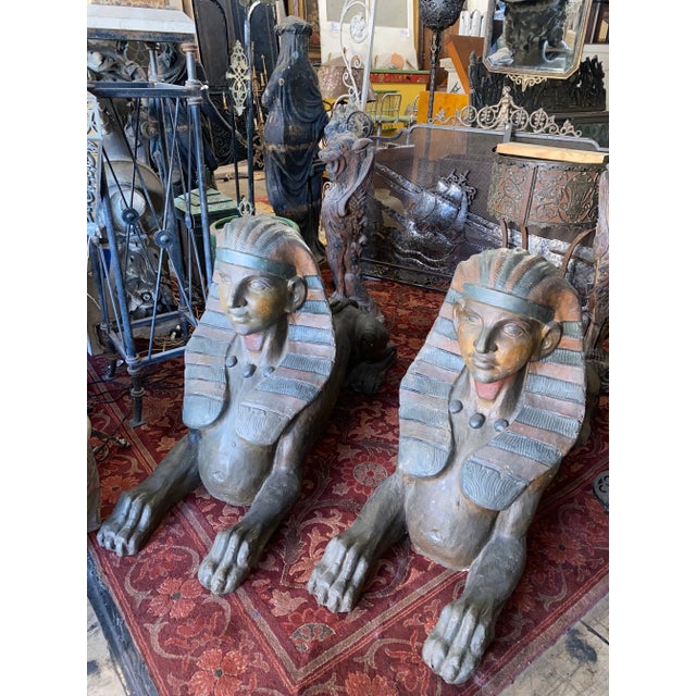 Egyptian Sphinx Statues From Grauman's Egyptian Theatre Set of 2