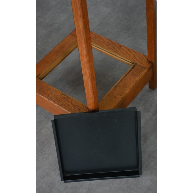 Mid-Century Oak Coat Stand with Umbrella Holders and Drip Tray, 1950 For Sale - Image 16 of 18