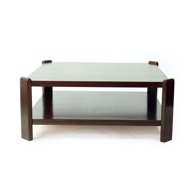 Low Coffee Table in Beech, 1980s For Sale - Image 6 of 8