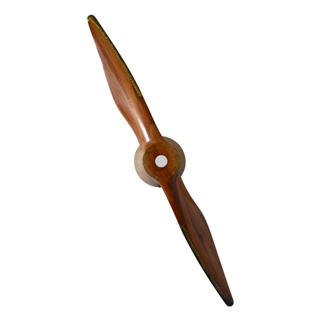 Brown Plane Propeller from Officine Aeronautiche Caproni For Sale - Image 8 of 8