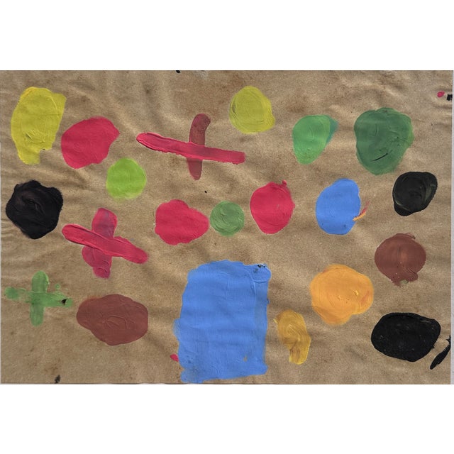 Mouvement Peinture Fondamentale, Galerie am Rathaus Timm Gierig Frankfurt, Gouache, 1990s For Sale - Image 6 of 6