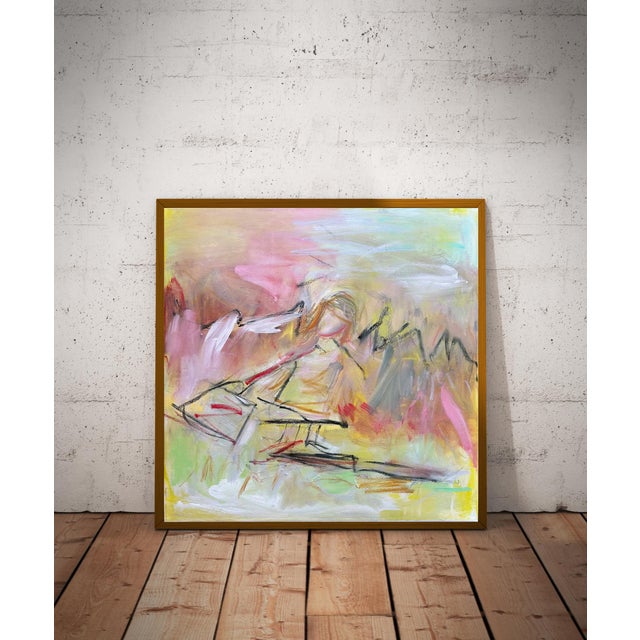 "Little Rascal" by Trixie Pitts Expressionist Abstract Oil Painting For Sale - Image 12 of 12