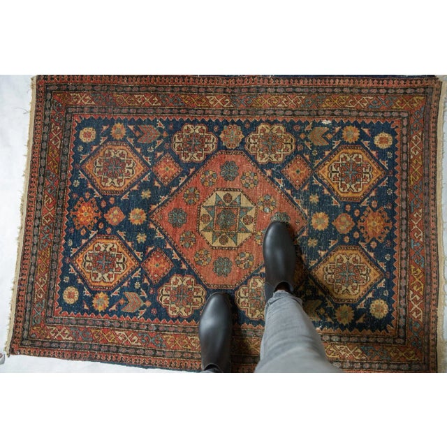 Antique Fine Tehran Rug - 3' X 4'3" For Sale - Image 11 of 13