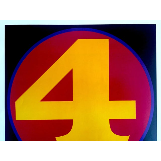 Robert Indiana Robert Indiana Vintage 1988 Pop Art Lithograph Calendar Print " Number 4 " 1964 For Sale - Image 4 of 8