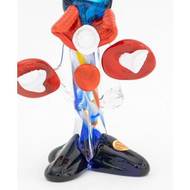 Murano Murano Art Glass Clown Sculptures, 2 For Sale - Image 4 of 17