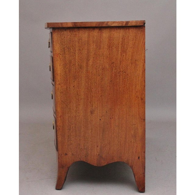 Mahogany Bowfront Chest, 1820s For Sale - Image 4 of 11