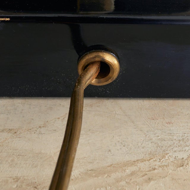 Black 1970s French 'Candeeiro de Mesa’ Table Lamp by Philippe Cheverny For Sale - Image 8 of 10