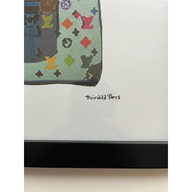 Contemporary Vintage Sunday B. Morning Louis Vuitton's Trunks Fairchild Paris Limited Edition Print For Sale - Image 3 of 6
