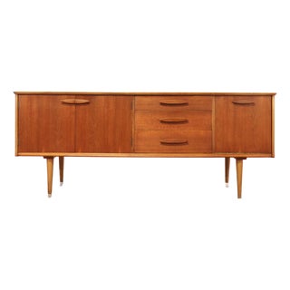1960s Mid Century Modern Vintage Teak Credenza Sideboard For Sale