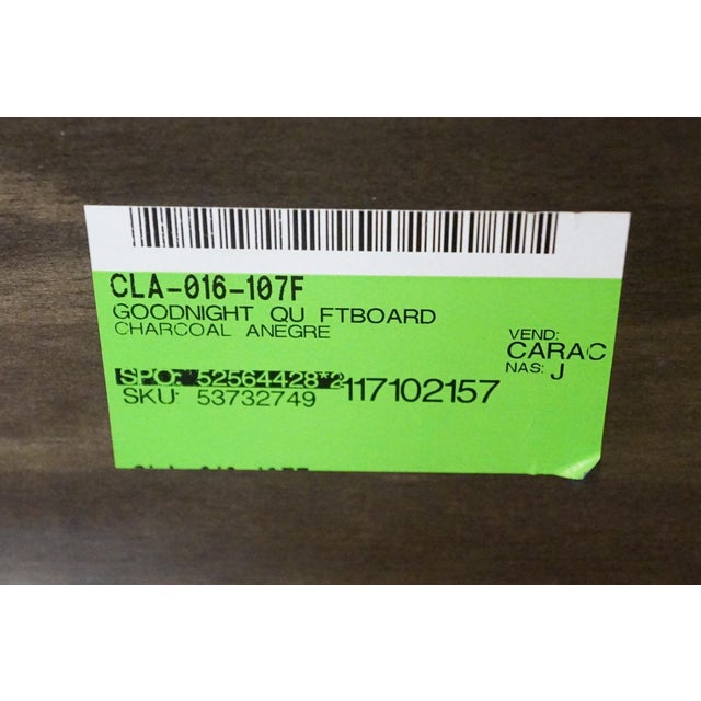 Caracole Classic Charcoal Anegre Transitional Contemporary Style Queen Size Bed 016-107 For Sale - Image 10 of 12