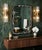Outstanding one of kind design handcrafted with natural mother of pearl on ebonized walnut wood. The smooth flow of the...