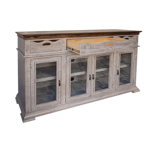Vineyard Collection: Distressed and rustic wood with organic designs on the drawer fronts. Well built and blends in with...