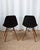 2010s Eames Black Plastic Moulded Contemporary Dining Chairs - Set of 4 For Sale - Image 5 of 11