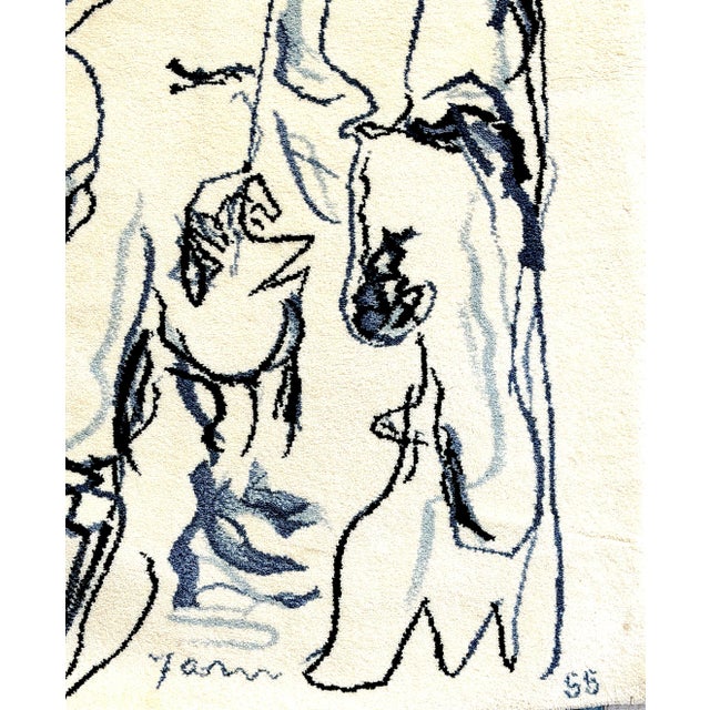 Large Scandinavian Abstract Wool Tapestry, by Asger Jorn (CoBrA) circa 1955 For Sale - Image 4 of 10