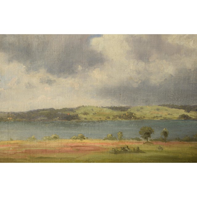 Max Schwab, Am Ammersee, 1890-1900, Oil Painting For Sale - Image 6 of 8