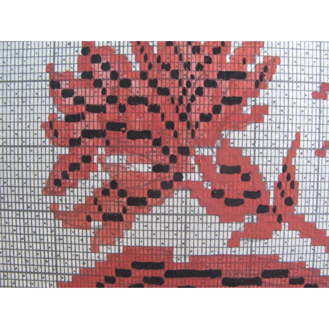 Antique Textile Design on Paper For Sale - Image 4 of 6