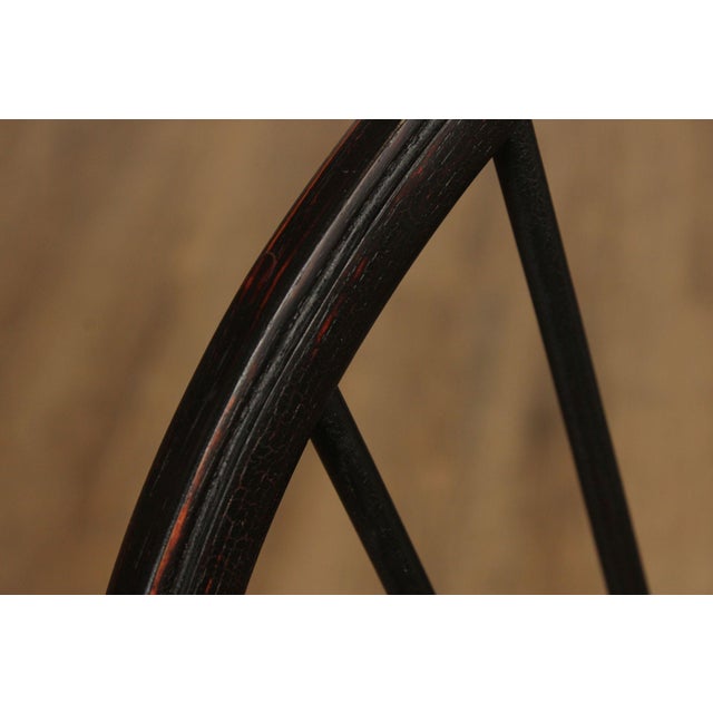 Farmhouse D.R. Dimes Ebonized Windsor Chair For Sale - Image 3 of 12