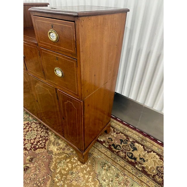 Brown 1910s Antique Regency Style Cabinet For Sale - Image 8 of 10