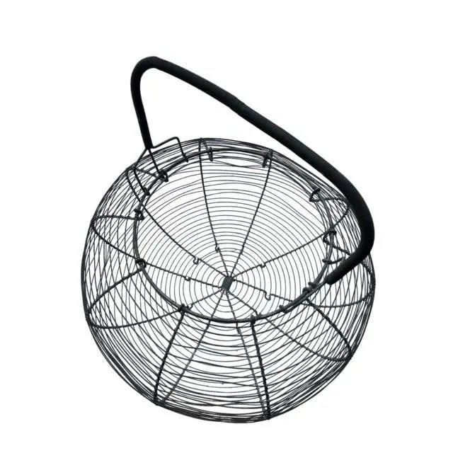 1920s Large French Wire Egg Basket For Sale In Aspen - Image 6 of 6