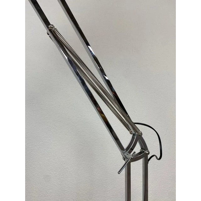 1980s Industrial Floor Chrome Lamp, 1980s For Sale - Image 5 of 10