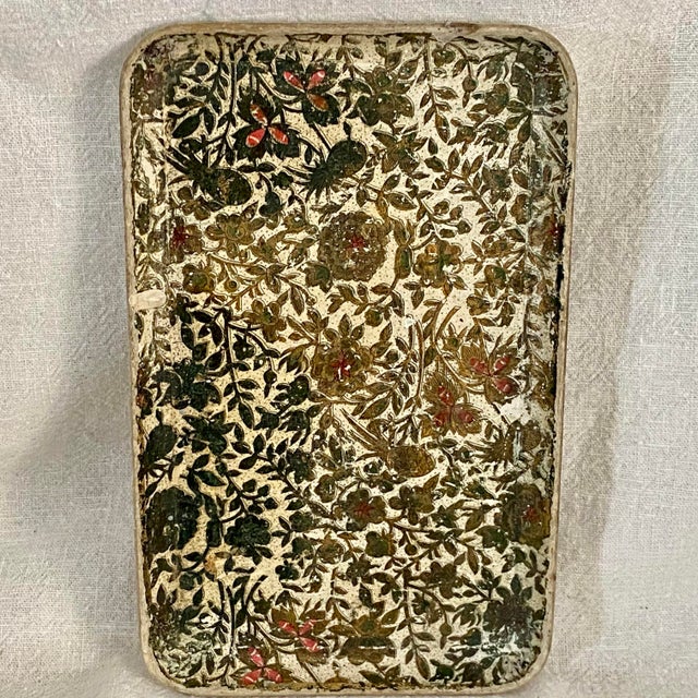 1950s Vintage Japanese Alcohol Proof Floral Chintz Patterns Snack Trays-Group of 3 For Sale - Image 5 of 11