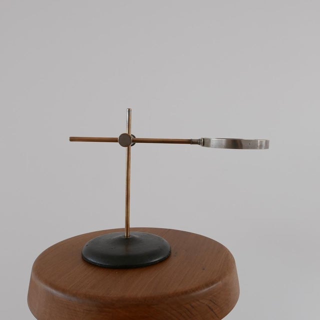 Antique Brass Desk Top Lens For Sale - Image 3 of 9