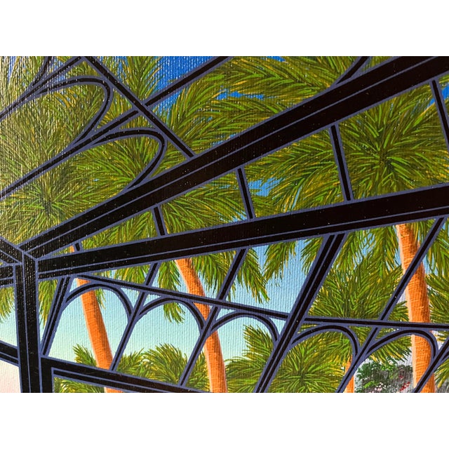 "Life's a Beach" Late 20th Century Interior Serigraph on Canvas by Francois Ledan For Sale In New York - Image 6 of 11