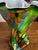 Venini Large 12” Mid-Century Murano Style Splatter Glass Fazzoletto Handkerchief Vase For Sale - Image 4 of 10