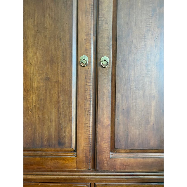 1990s Ethan Allen Entertainment/Media Cabinet Armoire From the British Classics Collection For Sale In Detroit - Image 6 of 18