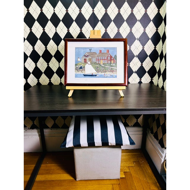 American “Happy Birthday America” Signed Folk Art by Cynthia Gallant-Simpson, Print 1/500 For Sale - Image 3 of 14