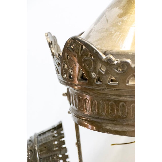 Copper and Brass City of Paris Lanterns, 1970s, Set of 5 For Sale - Image 4 of 15