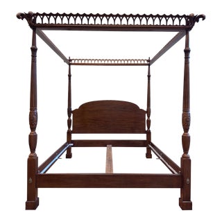 Eastern King Henredon Natchez Collection Canopy Bed Frame For Sale