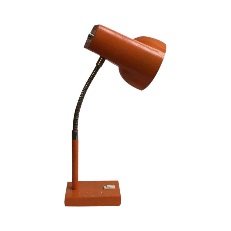 MidCentury Orange Desk Lamp Chairish