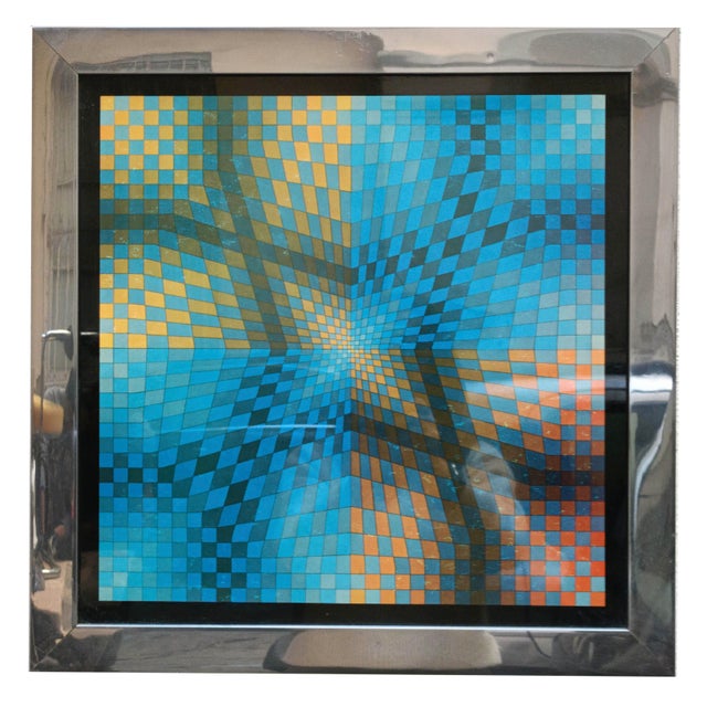 Victor Vasarely, PAUK-ARNJ, 1970, Silkscreen For Sale - Image 6 of 6