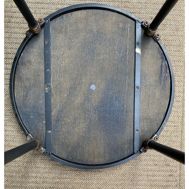 French Round Marble Top Lamp Tables For Sale - Image 11 of 12